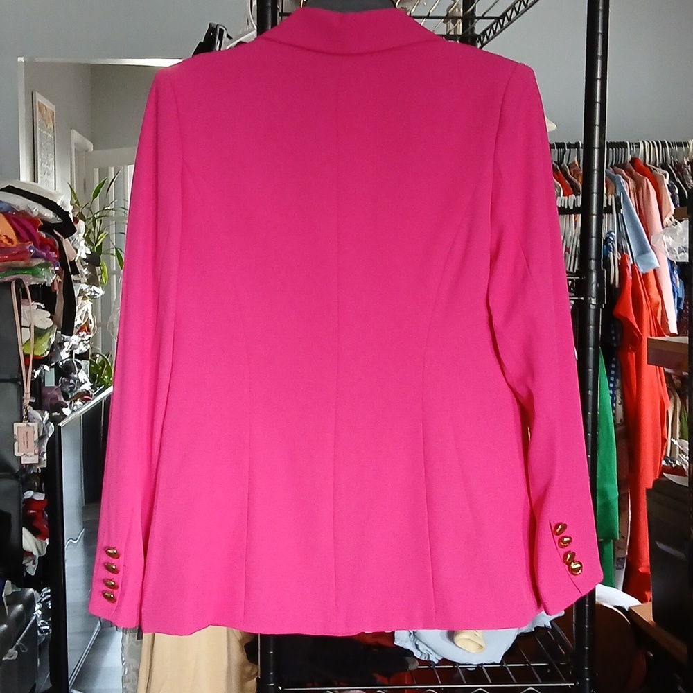 Windsor Bright Fuchsia Two-Button Notch Blazer - Picture 3 of 4